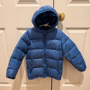 Patagonia Hi-Loft Down Sweater Hoodie - 5T Coat - Blue